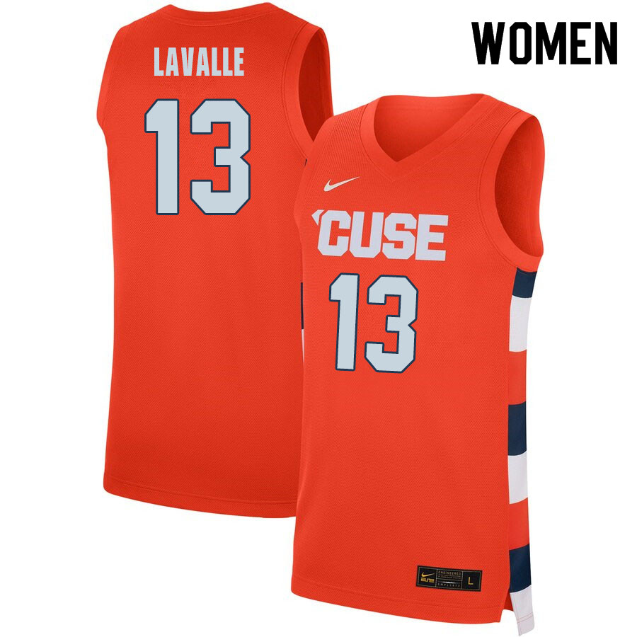 2020 Women #13 Chris LaValle Syracuse Orange College Basketball Jerseys Sale-Orange